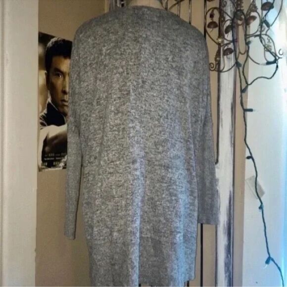 Miss Chievious Sweater Gray Deep V-Neck Oversized Pullover Size XS EUC - Picture 10 of 16